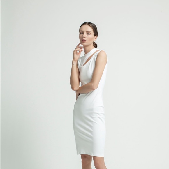 Fitted Dress with Cut Off - Picture 2 of 4